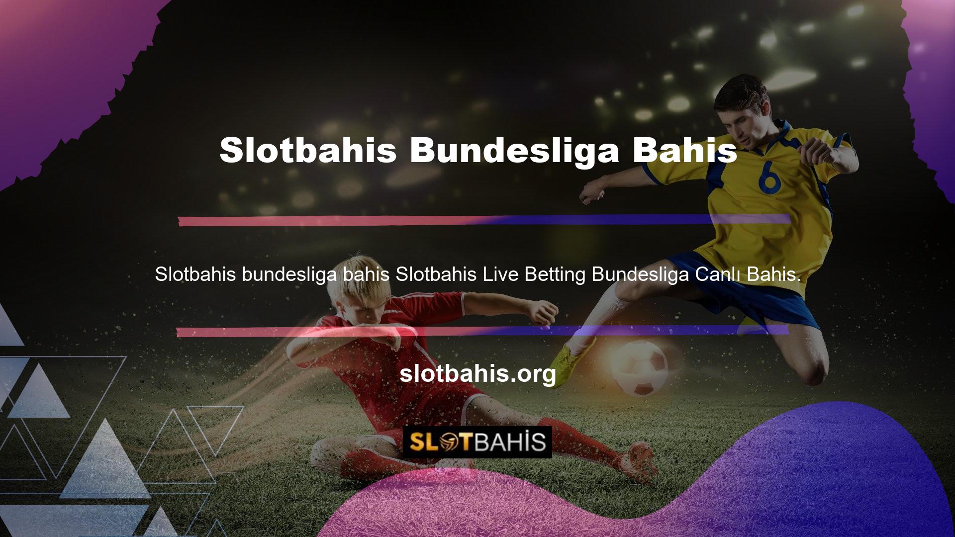 Slotbahis giriş canlı bahis özelliğini kullandığınızda, Slotbahis Live Betting Bundesliga için canlı bahis avantajlarını çeşitli sporlar için canlı bahisler görebilirsiniz